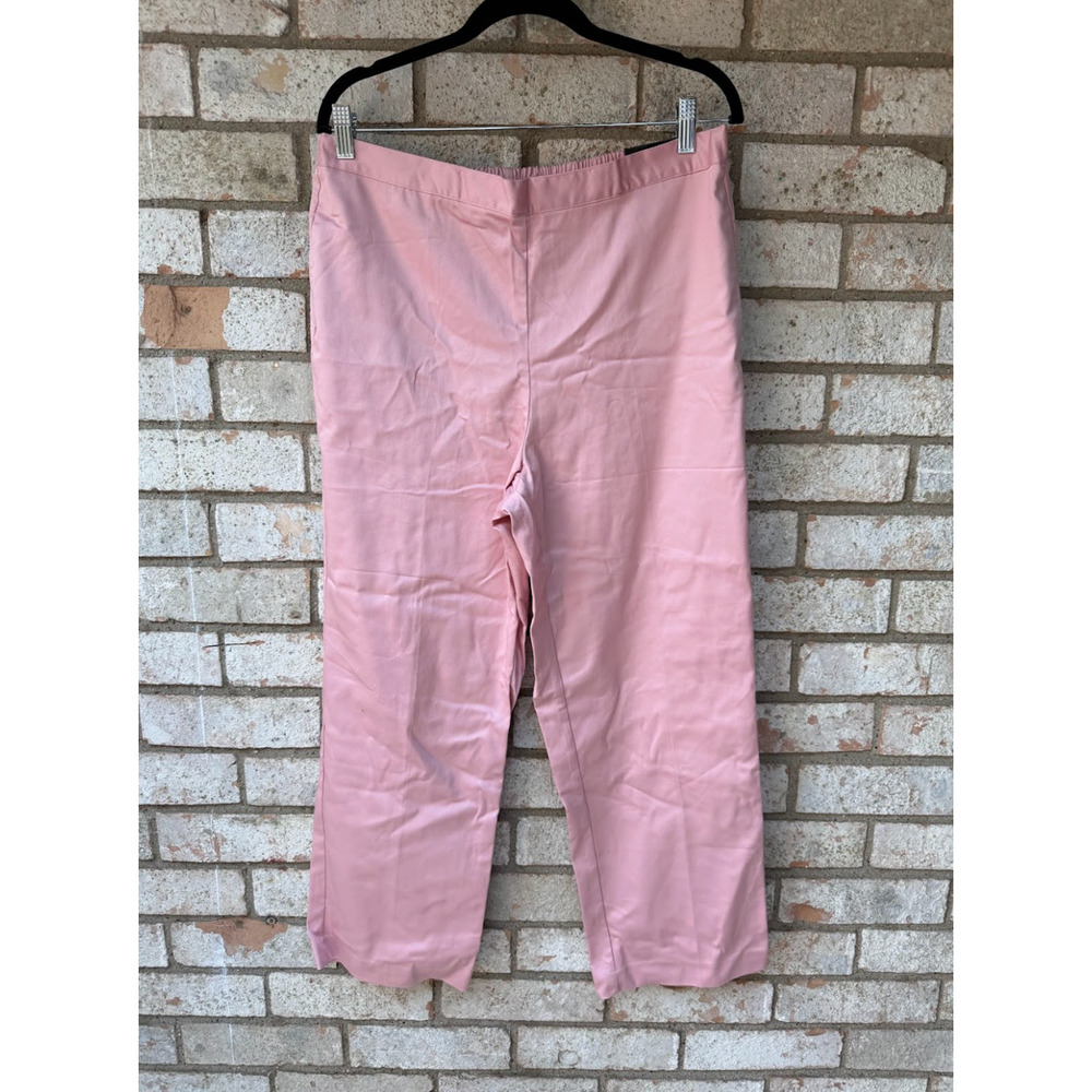 Alfred Dunner Women’s Pink Classic Fit Comfort Waist Pants 14 Short NWT